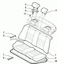 70613/00 REAR SEAT