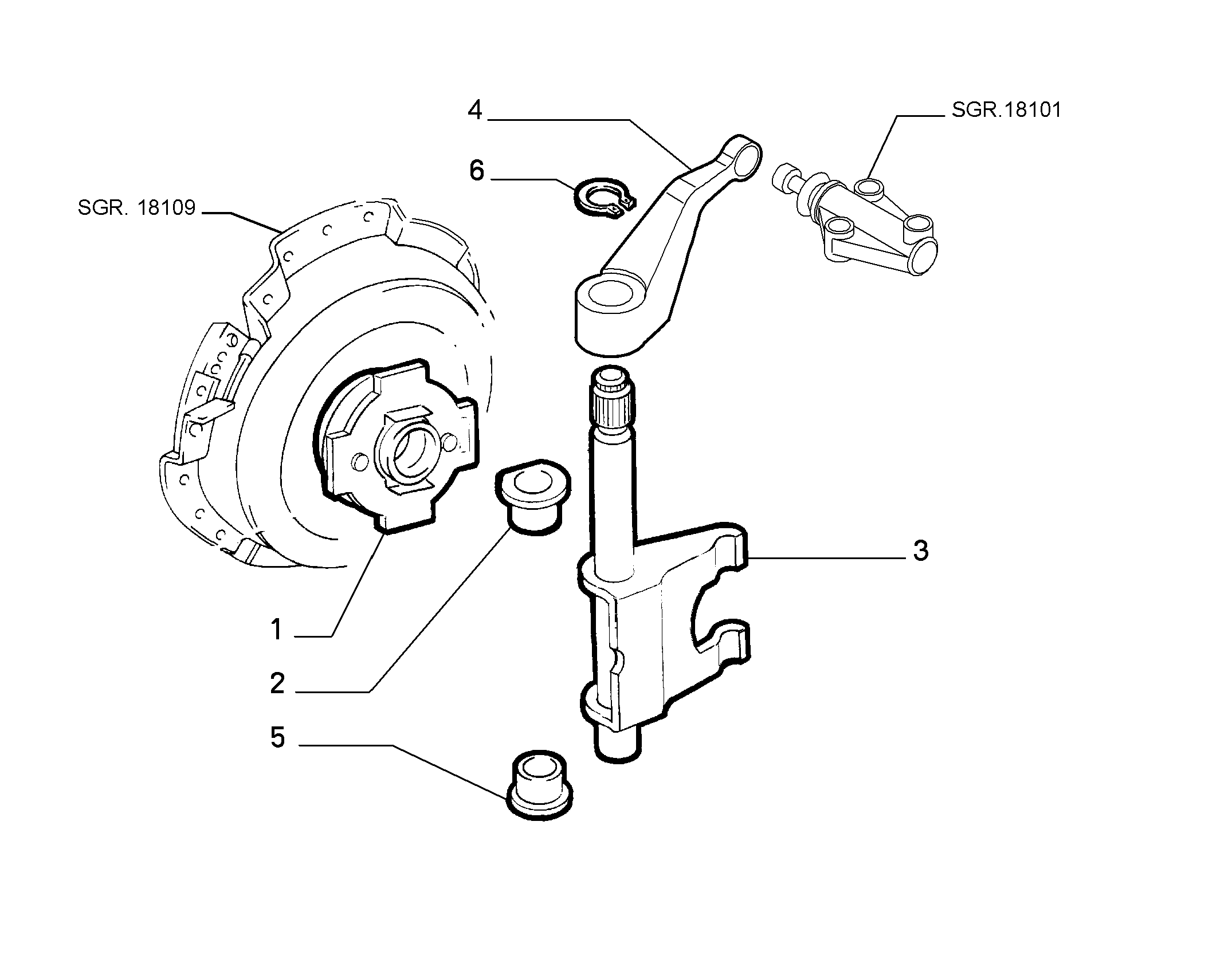 21219-030 MANUAL CLUTCH RELEASE