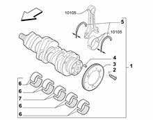 10103-010 ENGINE SHAFT AND HALF BEARING