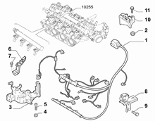 10226-040 ENGINE HARNESS AND SUPPORTS