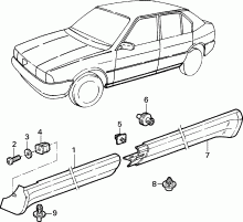 70712/00 НАРУЖНЫЕ НАКЛАДКИ И УПЛОТНИТЕЛИ