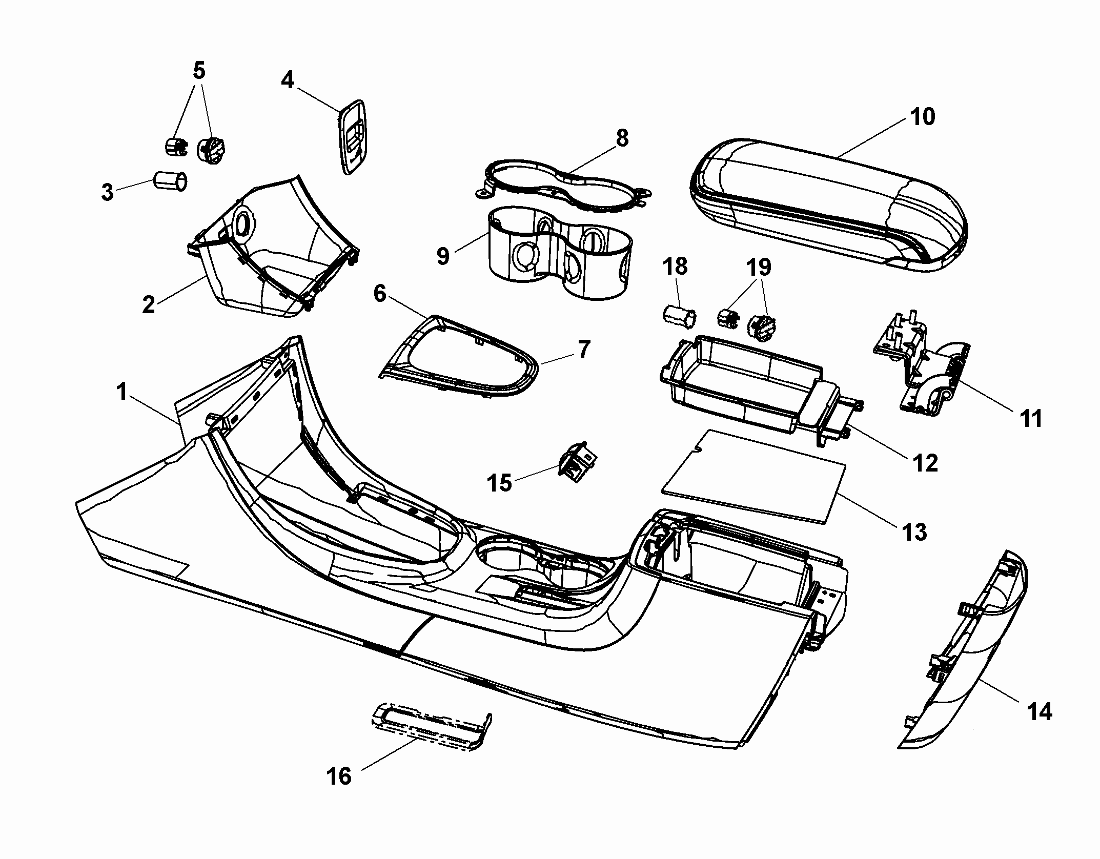 70504-010 SHAFT TUNNEL CONSOLE