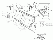 70613/04 REAR SEAT