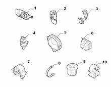 55527-030 PASSENGER COMPARTMENT AND REAR CABLE SET FASTENERS