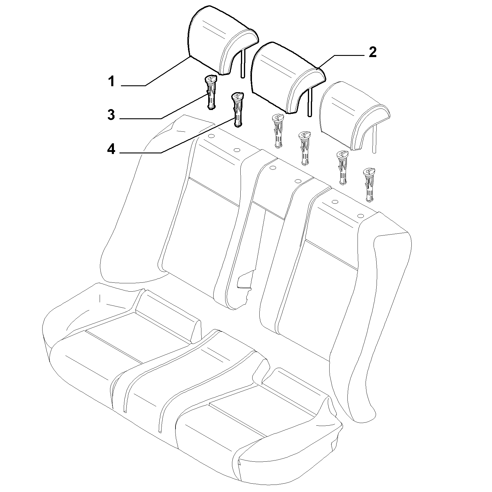 70613/04 REAR SEAT
