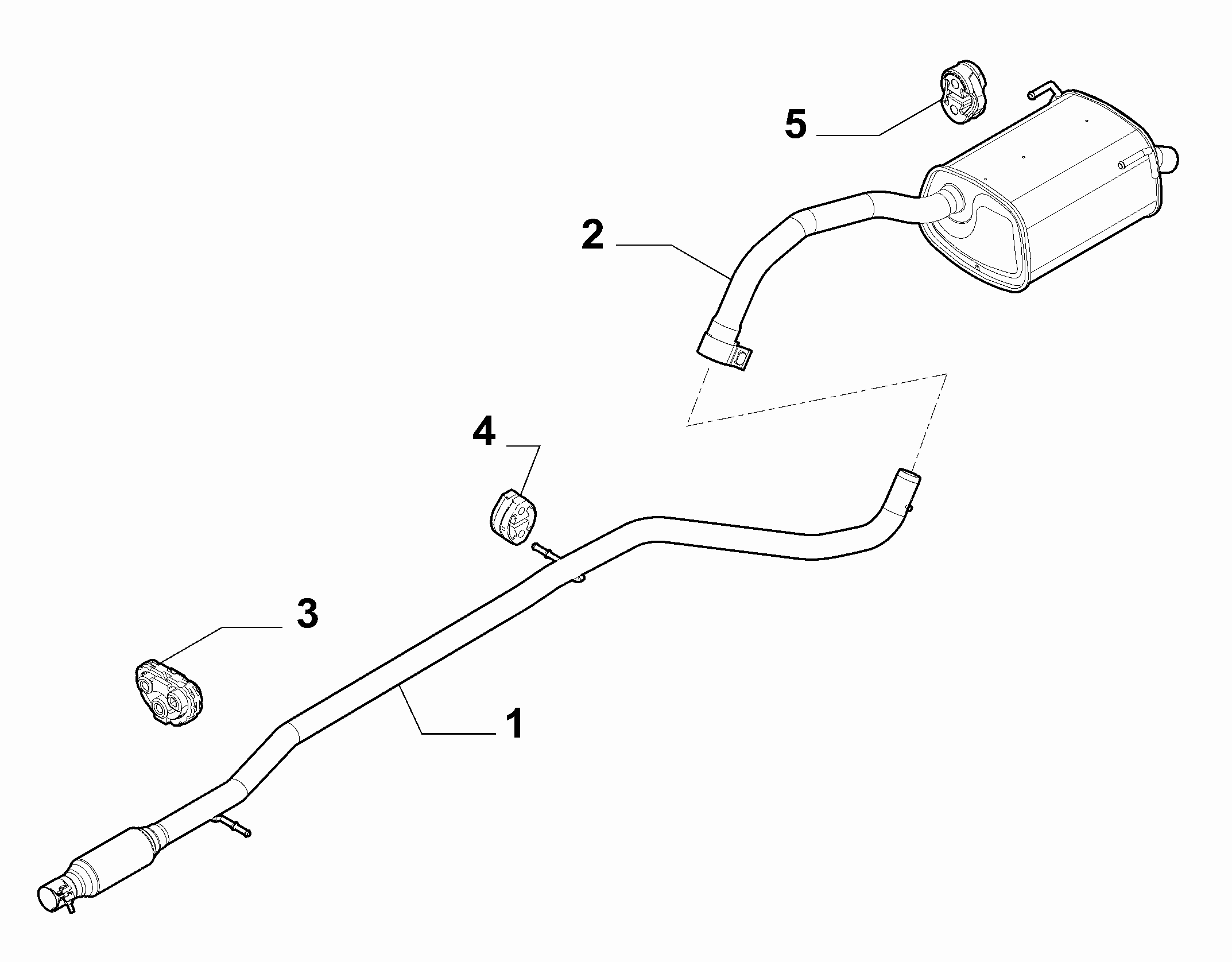 10258-030 REAR AND CENTRAL PIPES