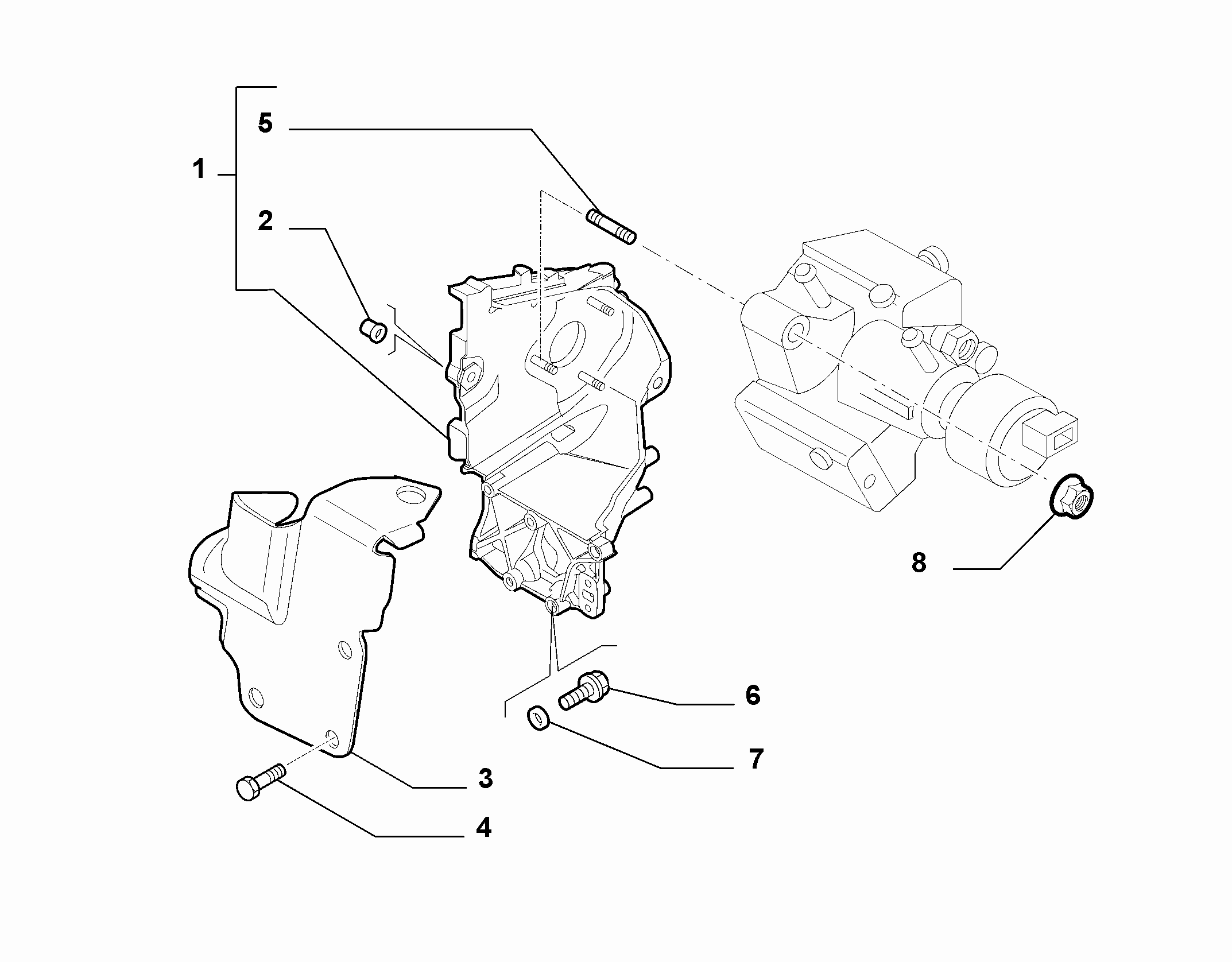 10226-015 ENGINE PUMP SUPPORTS