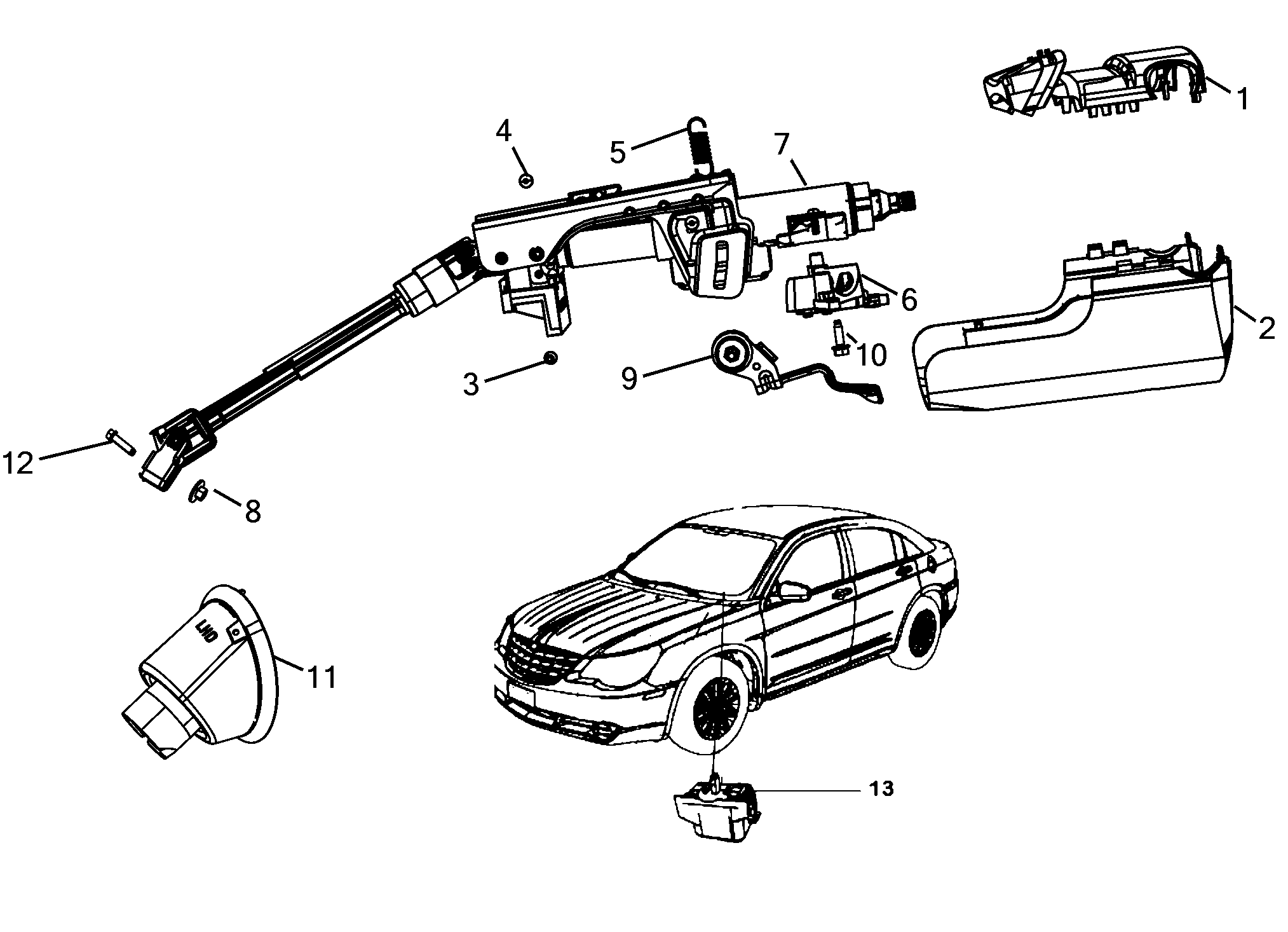 41201-020 POWER STEERING SHAFT
