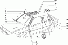 70712/00 НАРУЖНЫЕ НАКЛАДКИ И УПЛОТНИТЕЛИ 