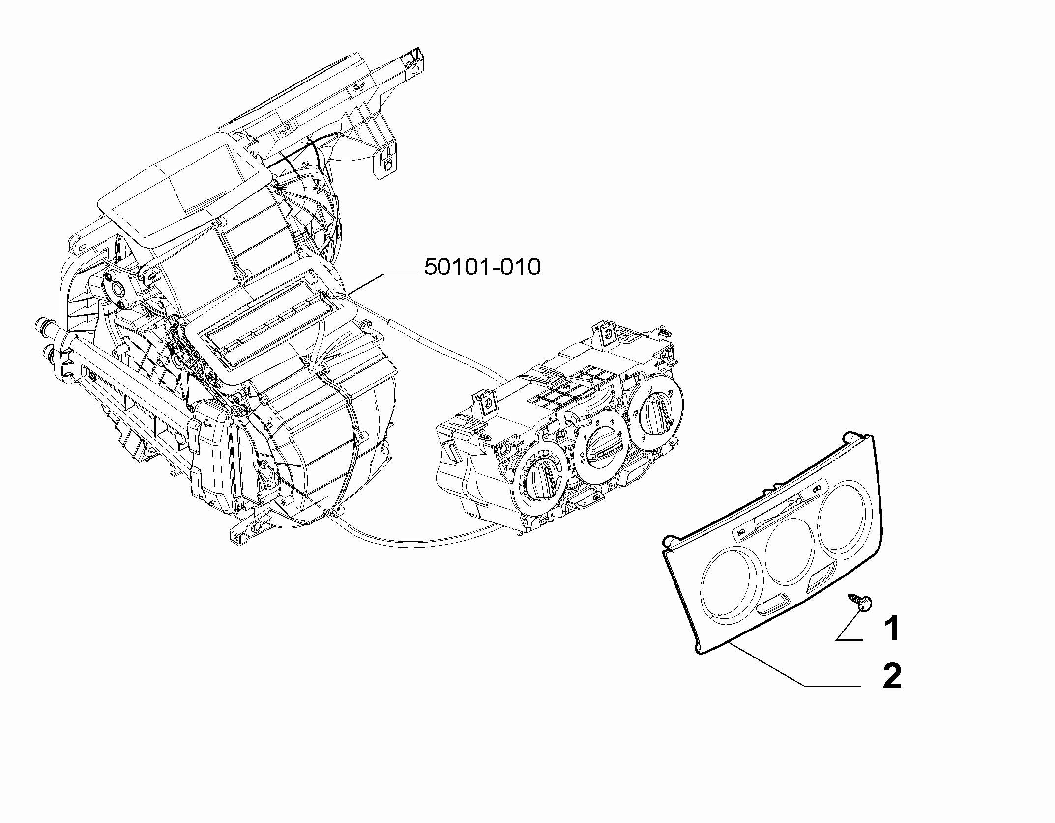 50101-020 HEATER/AIR CON
