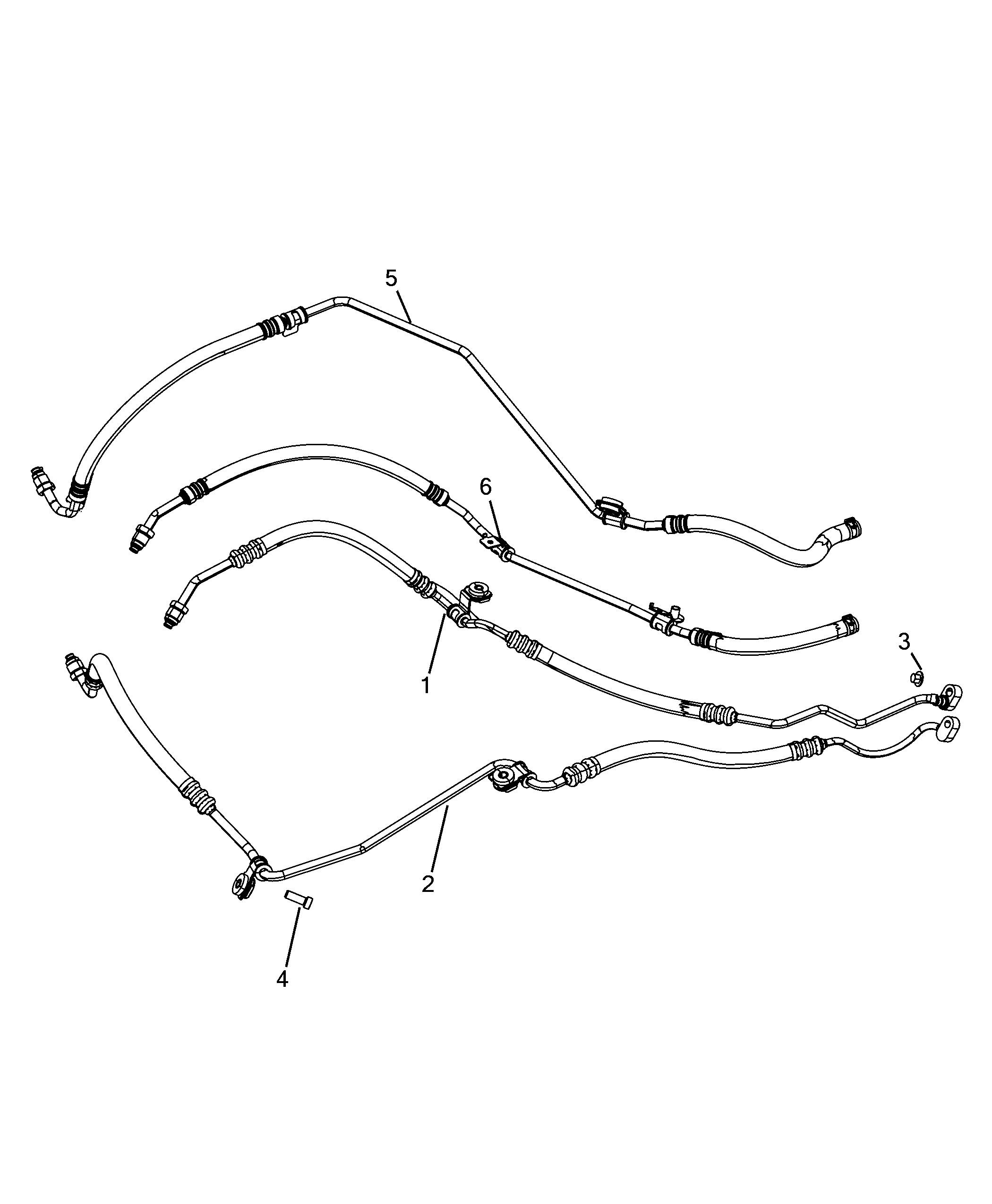 41207-050 POWER STEERING PIPING