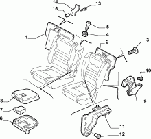 70613/01 REAR SEAT