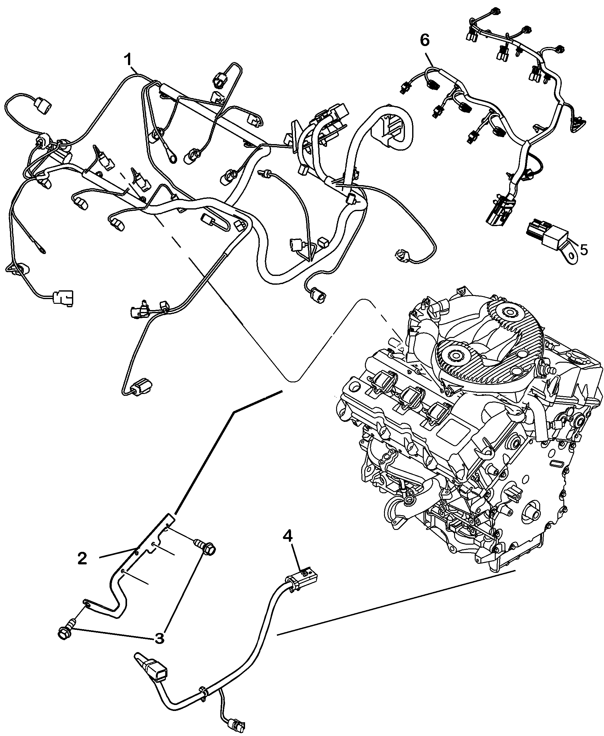 10226-040 ENGINE HARNESS AND SUPPORTS