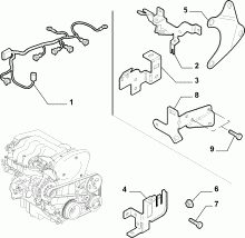 10226-040 ENGINE HARNESS AND SUPPORTS