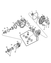 24301-030 TRANSMISSION CASE TO REAR AXLE