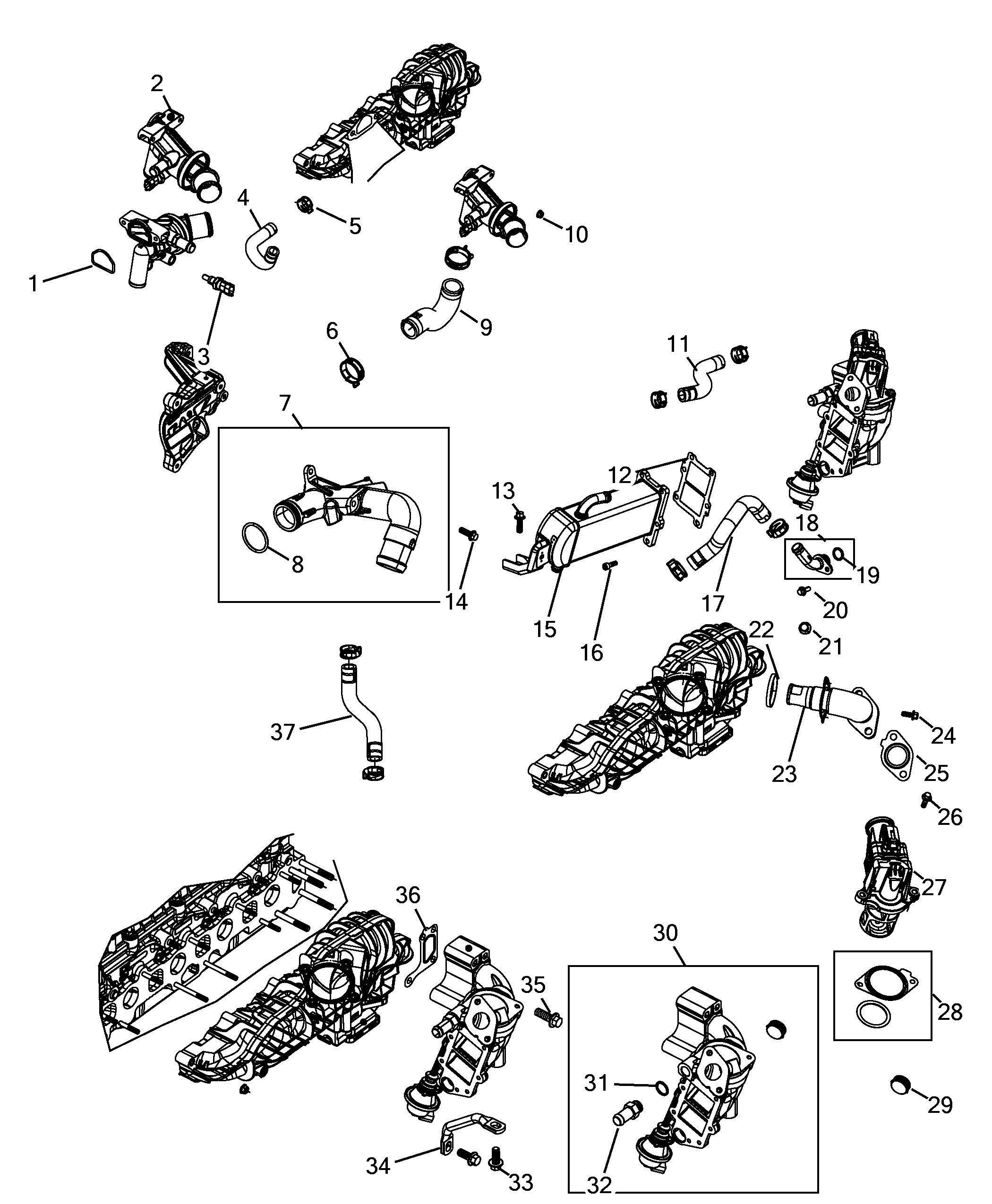 10259-010 OIL COOLER AND EGR VALVE
