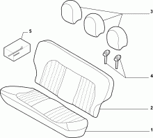 70615/00 REAR SEAT LINING 