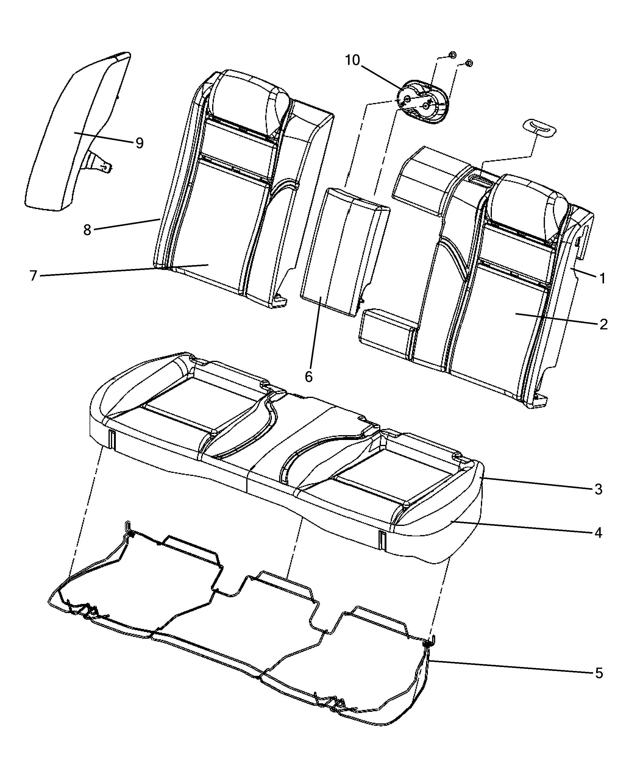 70613-005 REAR SEATS