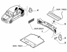 70526-020 REAR TRUNK INTERNAL LINING