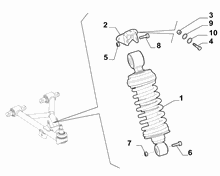 44301-020 SHOCK ABSORBERS AND LEAF SPRINGS