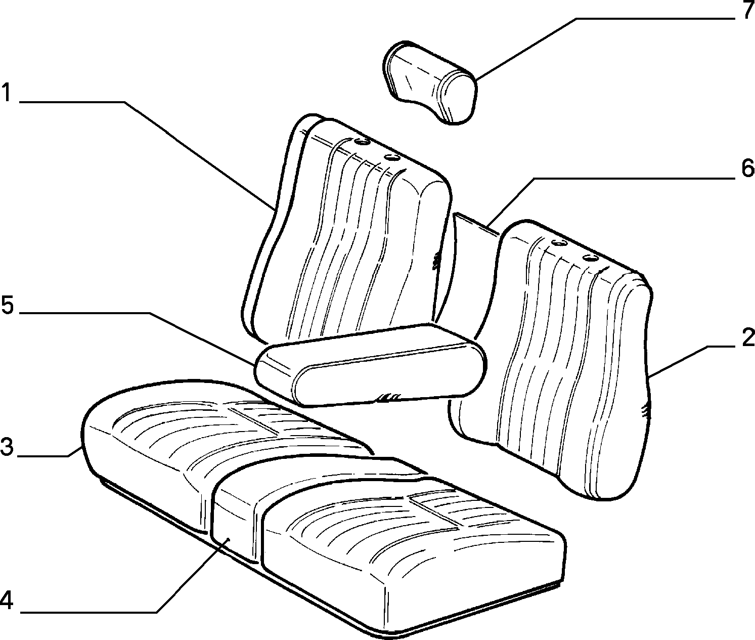 70615/01 REAR SEAT LINING