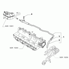 10402-020 THERMOSTAT AND WATER PIPES