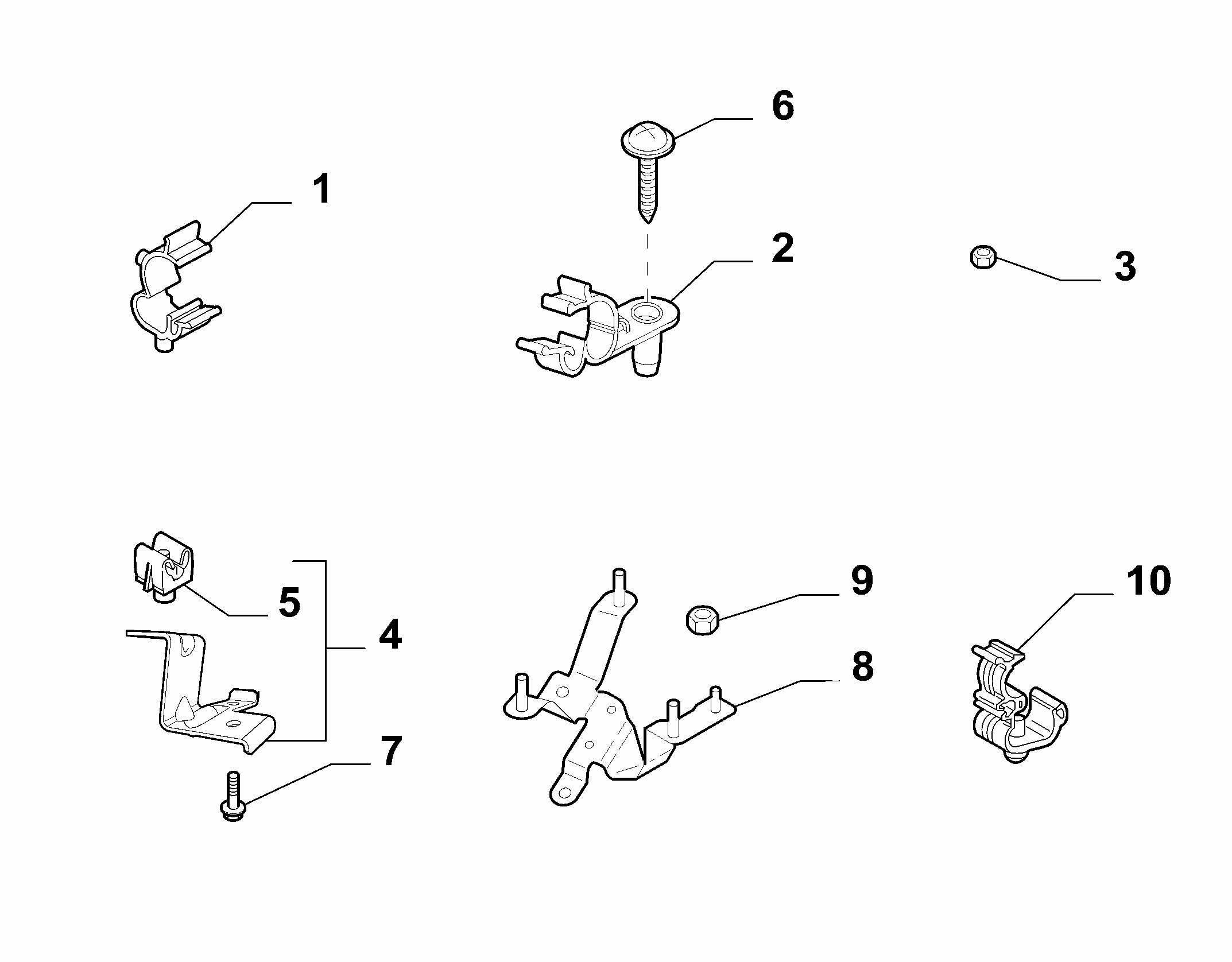 41207-040 HYDRAULIC SYSTEM CLAMPS
