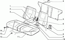 70613/01 REAR SEAT