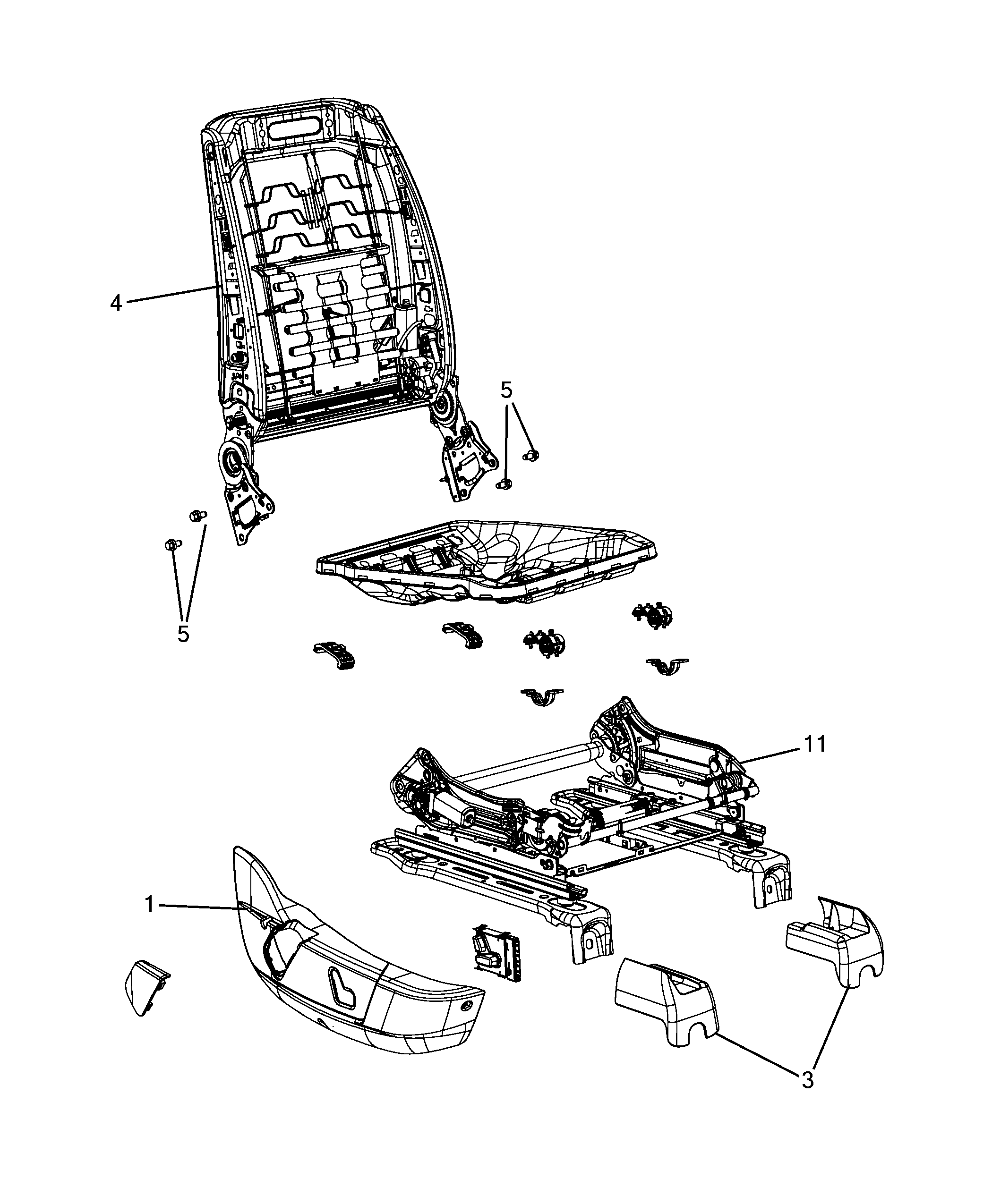 70601-022 PASSENGER SEAT FRAMES