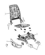 70601-022 PASSENGER SEAT FRAMES