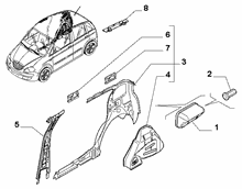 70004-010 REAR SIDE FRAME STRUCTURE