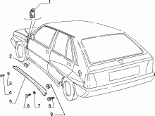 70712/00 НАРУЖНЫЕ НАКЛАДКИ И УПЛОТНИТЕЛИ 