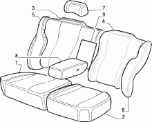 70615/01 REAR SEAT LINING