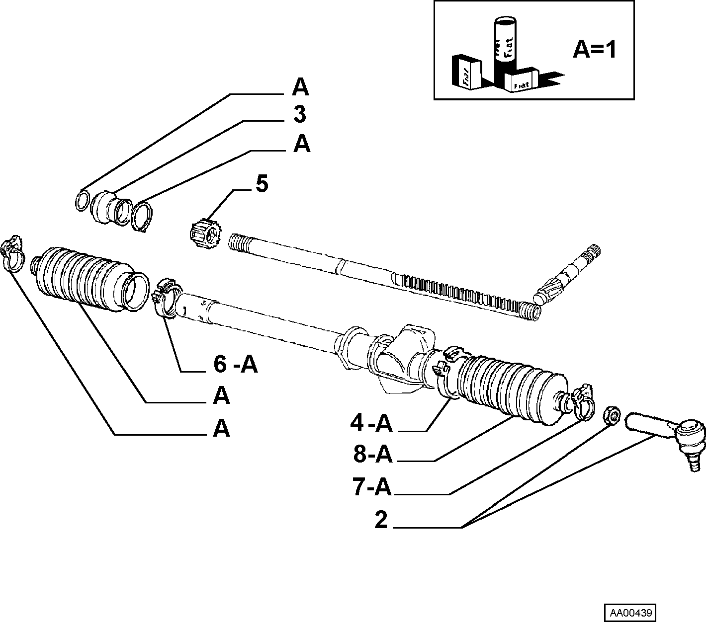 7615226 РУЛЕВАЯ РЕЙКА