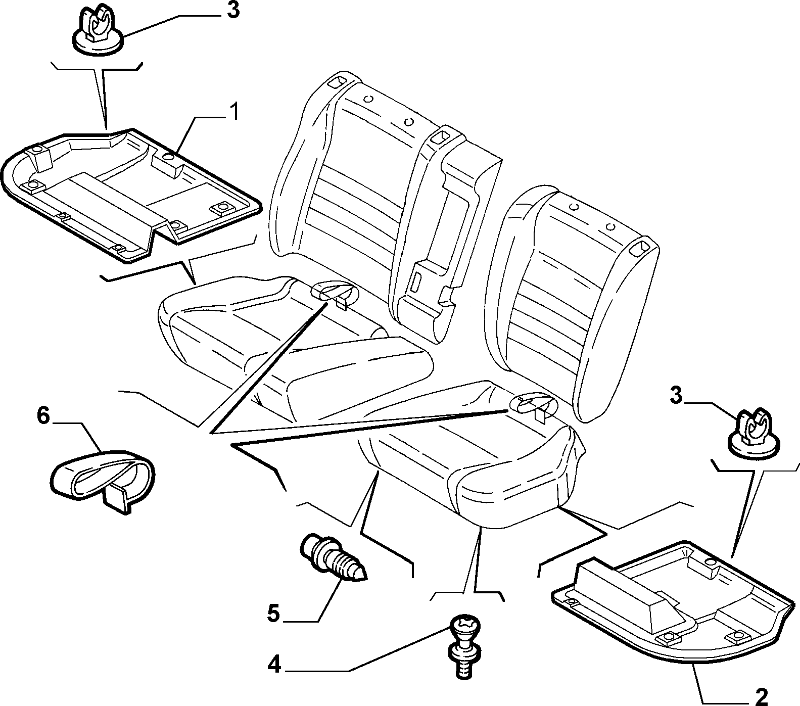 70613/01 REAR SEAT