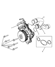 10402-010 WATER PUMP AND GASKETS