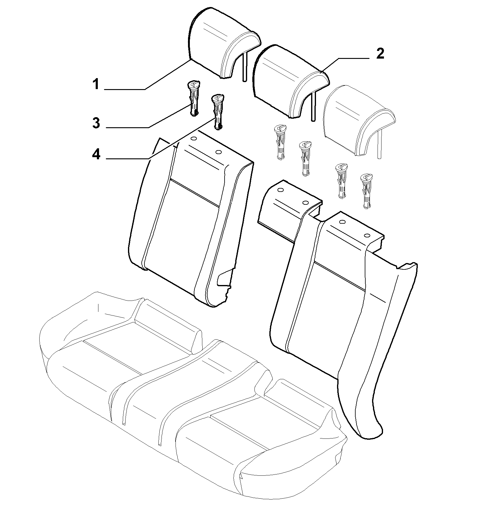 70613/05 REAR SEAT