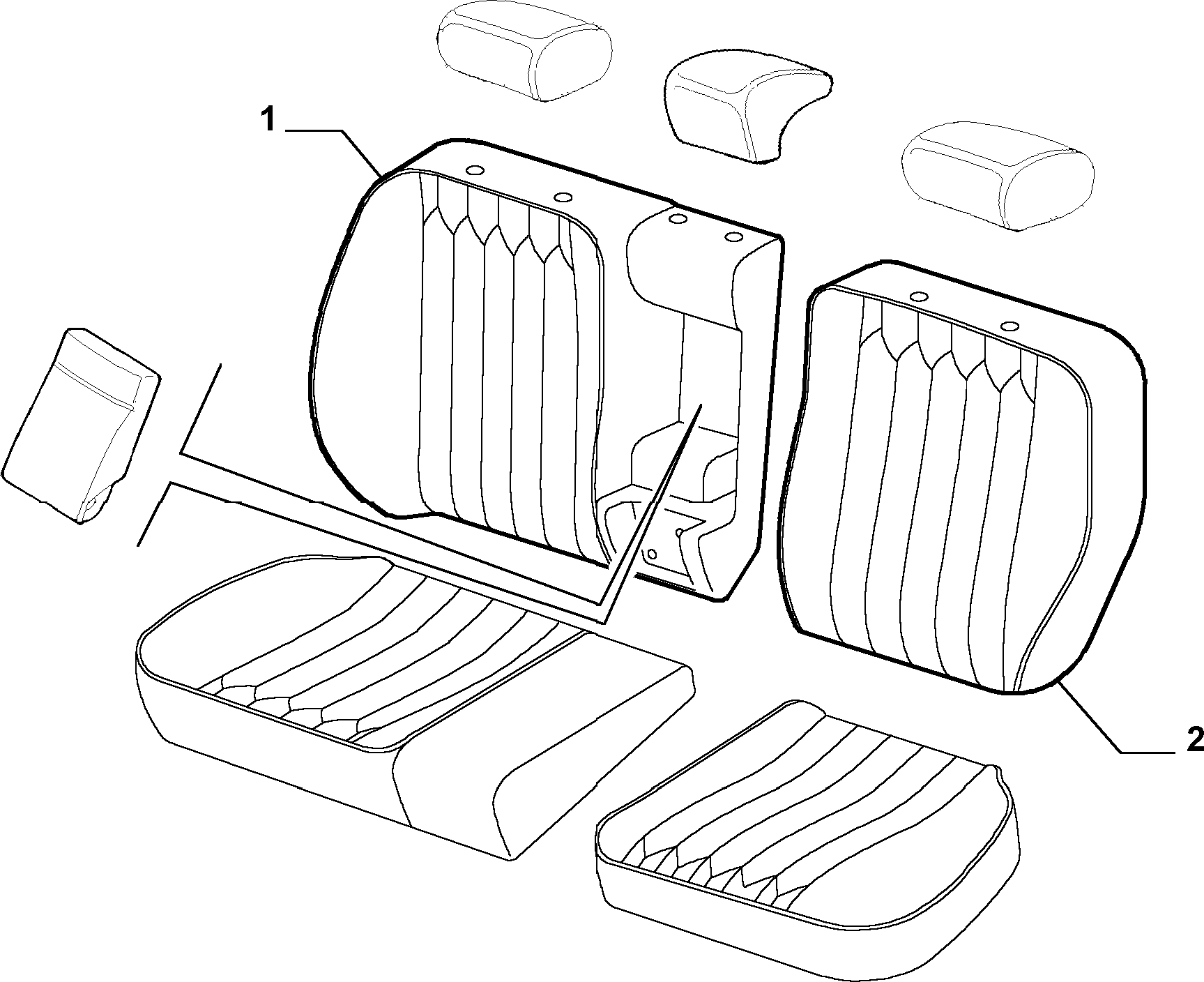70615/03 REAR SEAT LINING