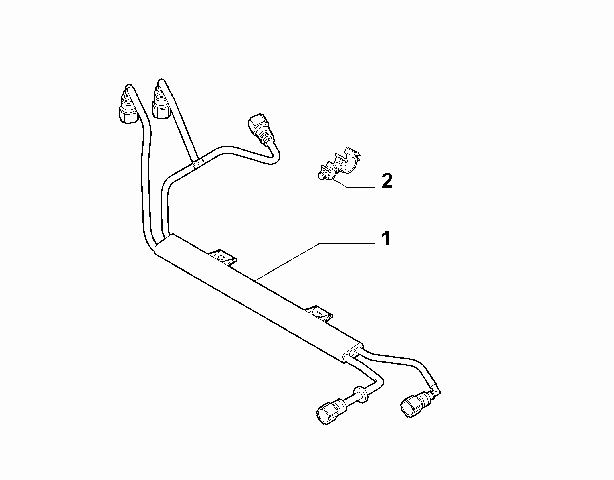 10201-030 ENGINE WELL FUEL PIPES