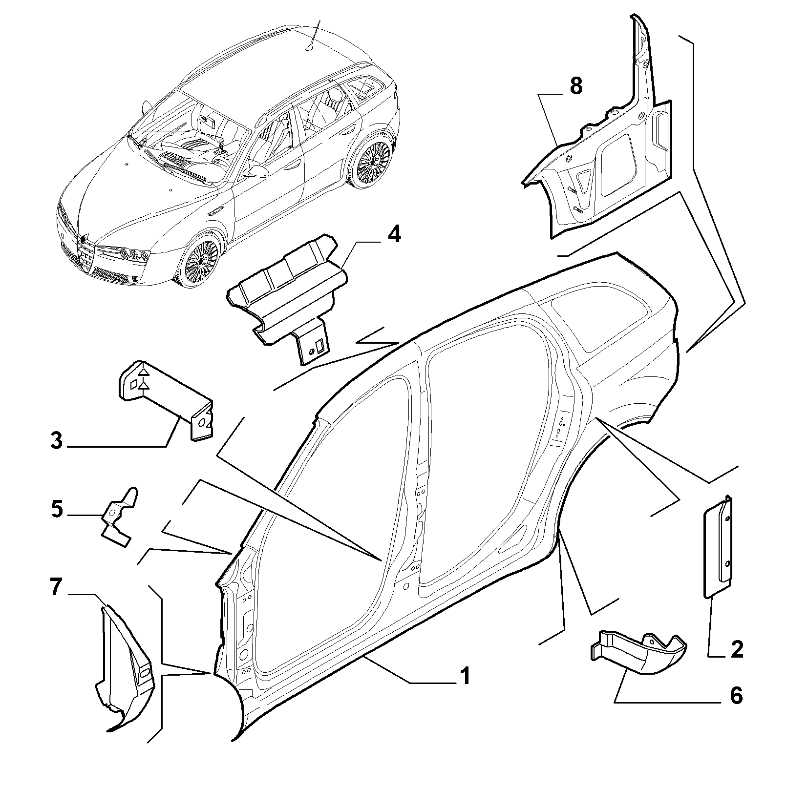 70019-010 EXTERNAL SIDE FRAME