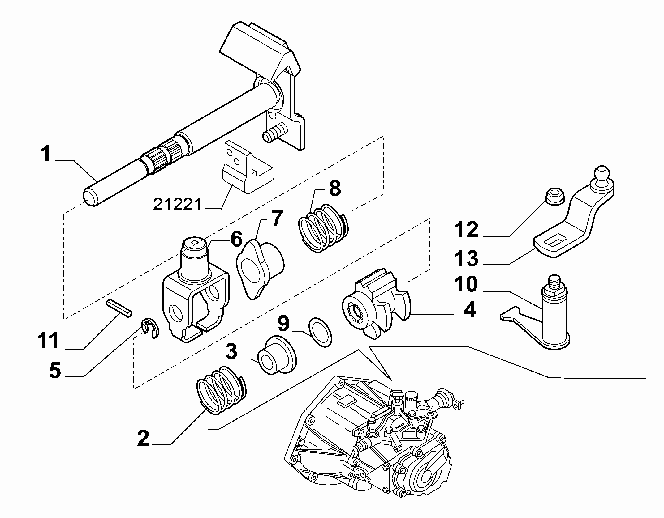 21219-010 GEAR SHAFT