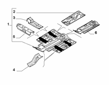 70006-010 CENTRAL FLOOR PANEL