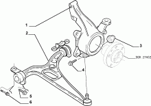 44301/00 ПЕРЕДНЯЯ ПОДВЕСКА 