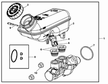 33102-020 BRAKE RESERVOIR