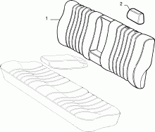 70615/00 REAR SEAT LINING 