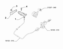 18103-020 CLUTCH LEVER CYLINDER AND HOSE