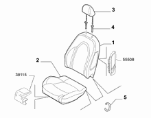 70601-010 FRONT SEAT PADDING