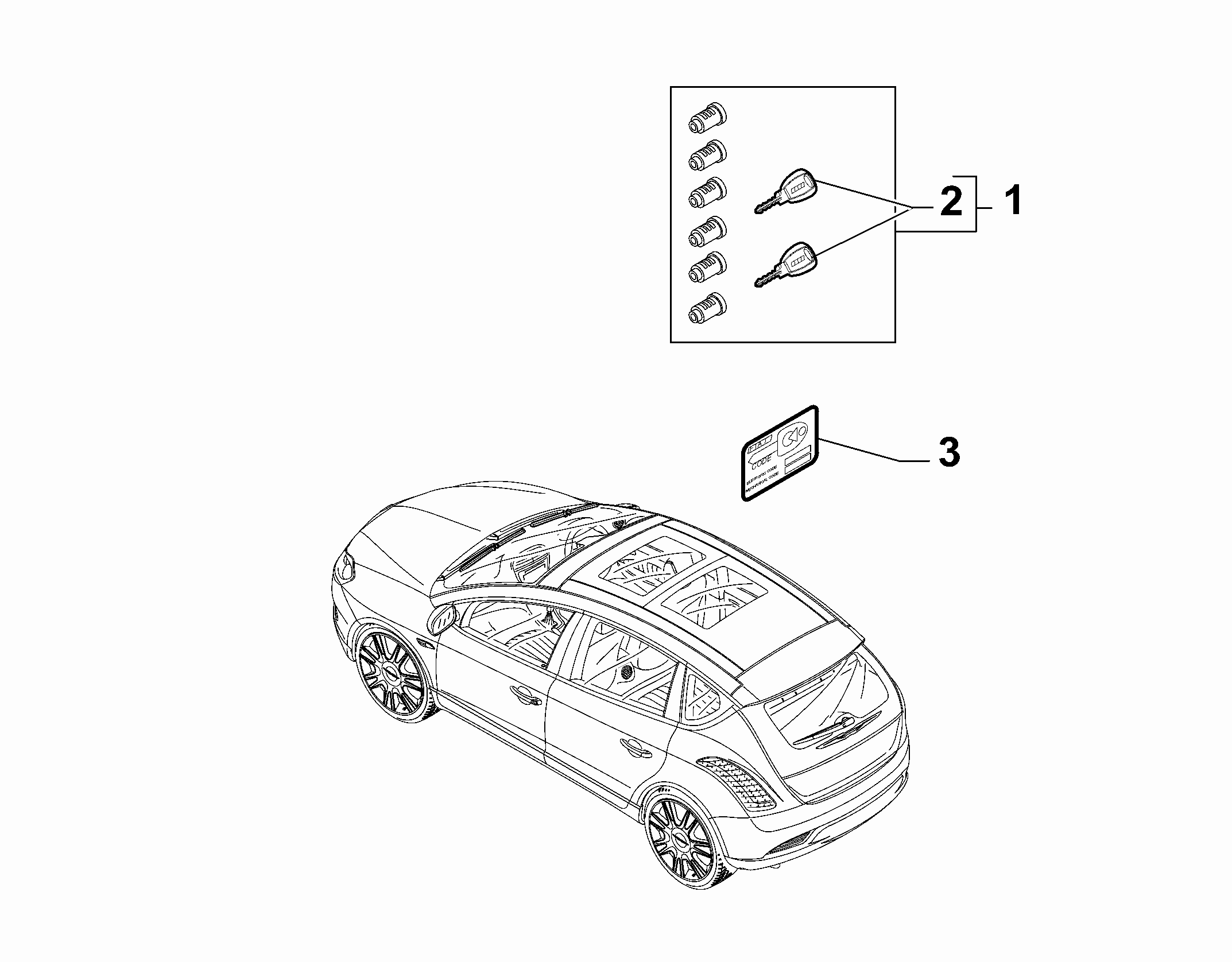 55202-020 KEY KIT AND OPENING SYSTEM