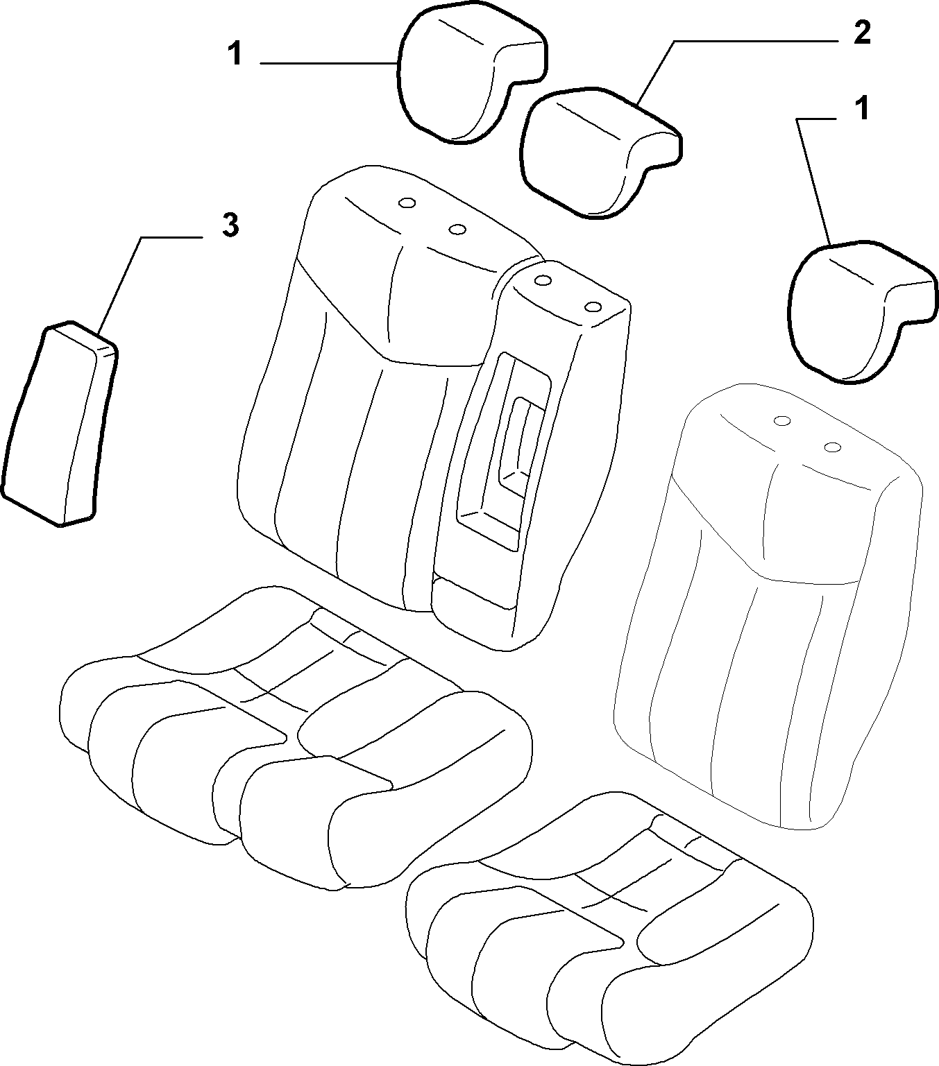 70615/00 REAR SEAT LINING 