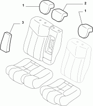 70615/00 REAR SEAT LINING 